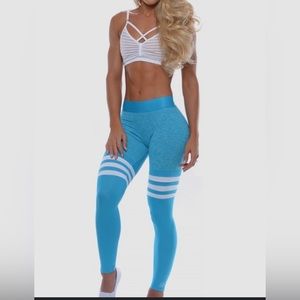 Thigh thigh bombshell leggings with elastic waist band